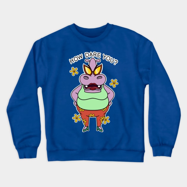 How Dare You? Crewneck Sweatshirt by alexhefe